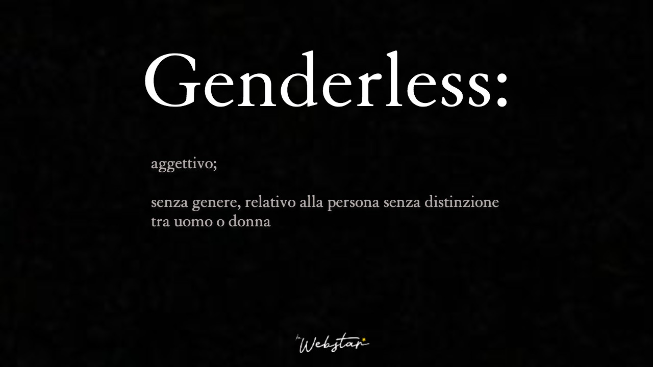 definizione da vocabolario di genderless