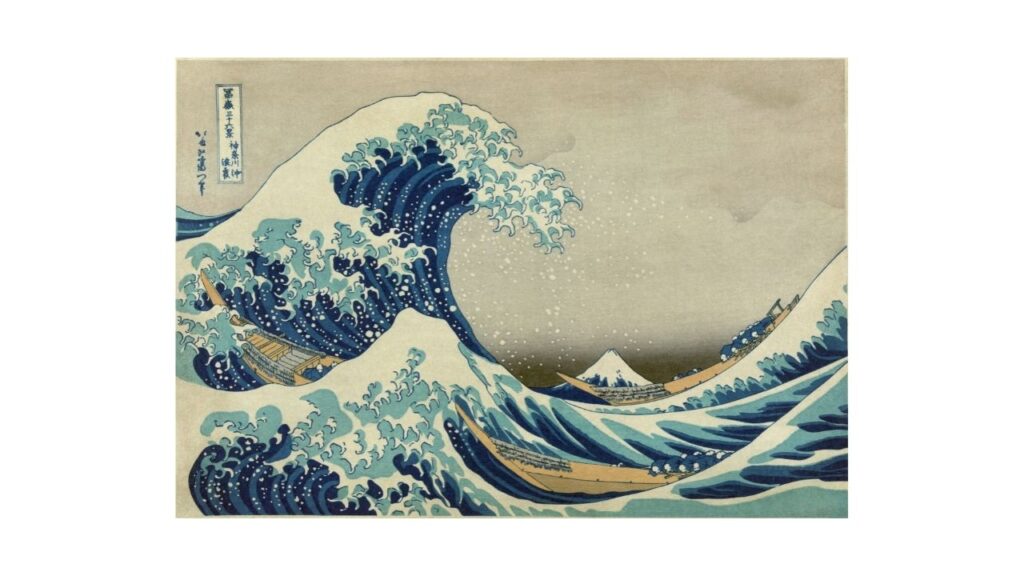 la grande onda di kanagawa di hokusai