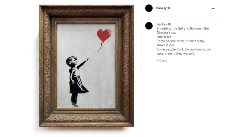 Girl with Balloon di Banksy