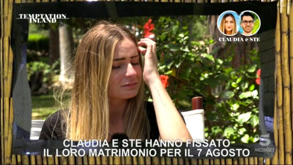 claudia temptation island matrimonio