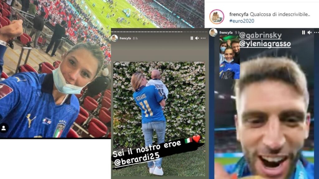 francesca fantuzzi e la dedica su instagram a domenico berardi