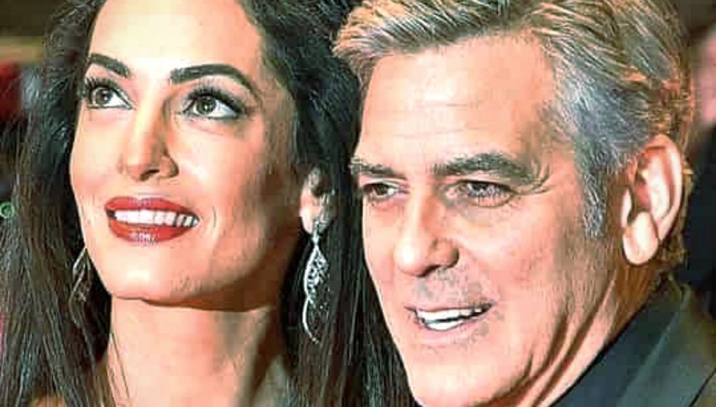 George Clooney e la moglie Amal Alamuddin