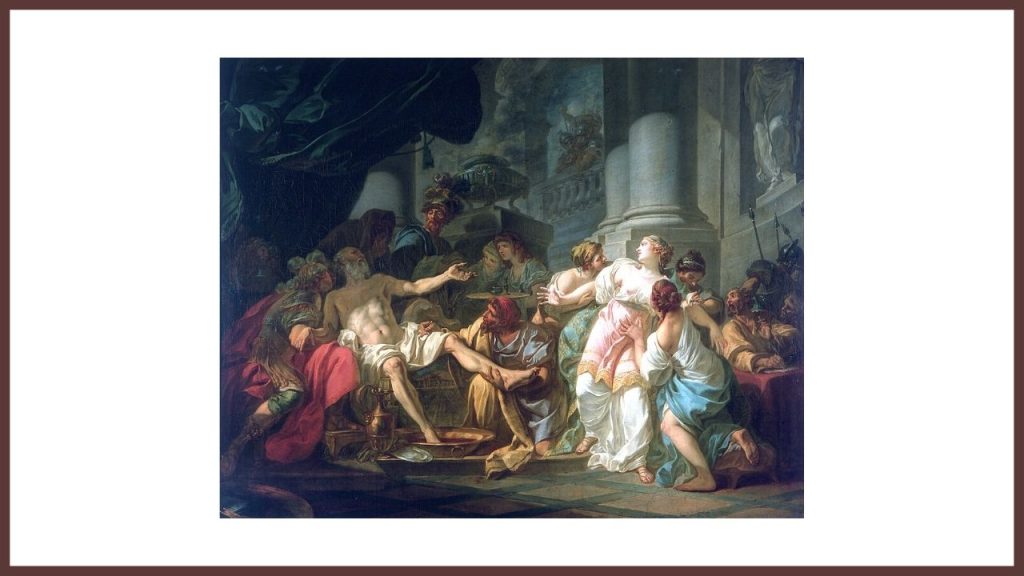 Morte di Seneca, quadro di Jaques Louis David