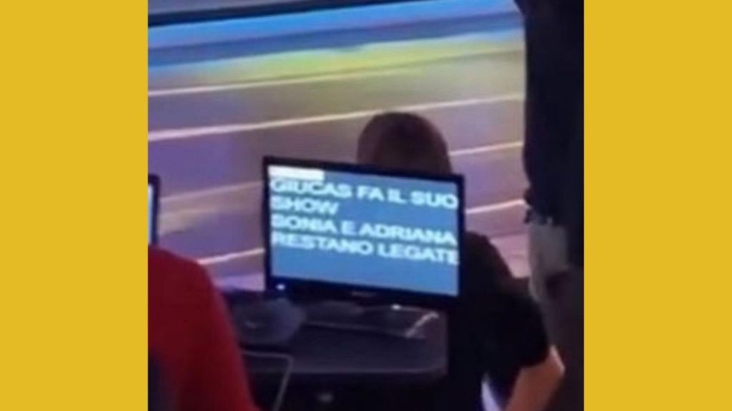 Gf Vip: inquadratura sbagliata durante lo show di Giucas Casella