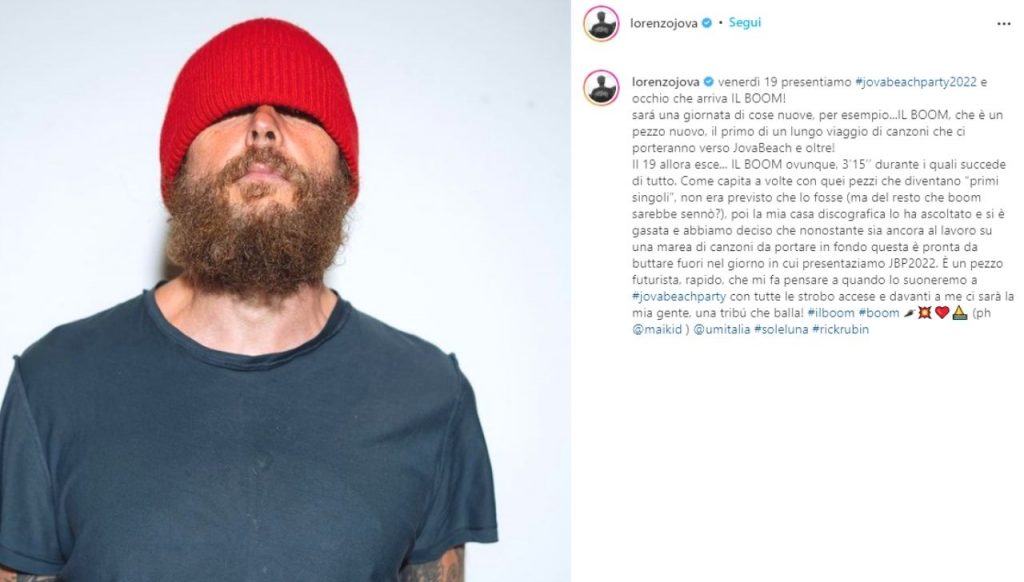 Jovanotti Instagram BOOM Tour