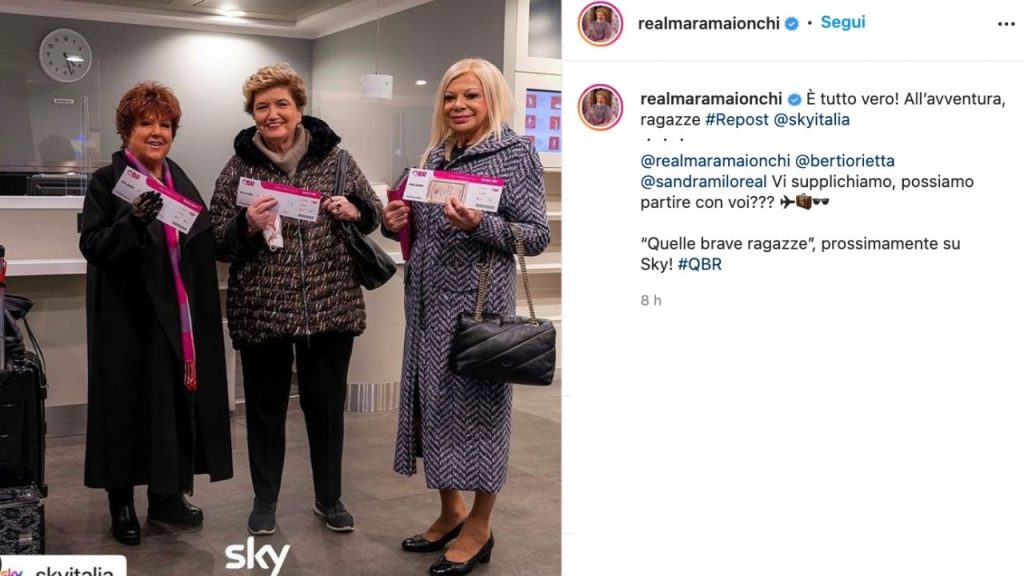 Orietta Berti, Mara Maionchi e Sandra Milo per Sky