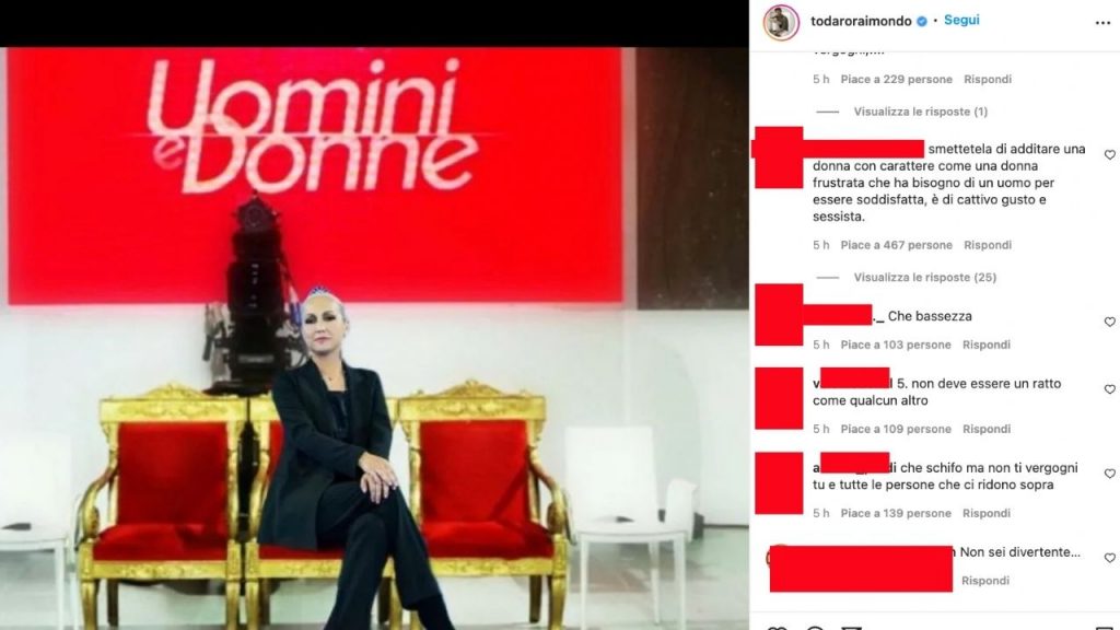 Il post di Raimondo Todaro su Alessandra celentano