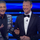 Amadeus e Fiorello durante la conduzione del Festival di Sanremo del 2022