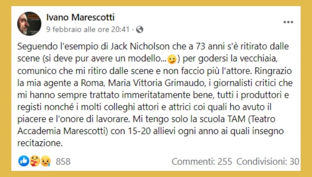 ivano marescotti facebook