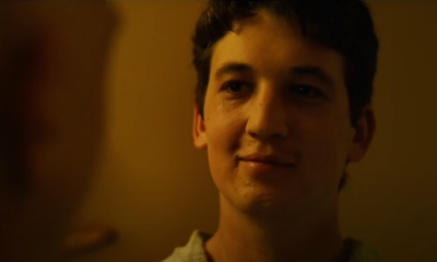 Un frame di Miles Teller nel film Whiplash