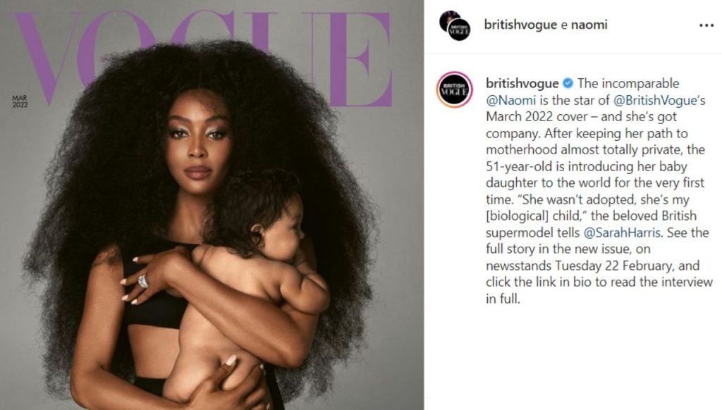 naomi campbell instagram vogue