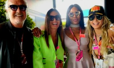 Flavio Briatore a Montecarlo con Elisabetta Gregoraci, Naomi Campbell, Heide Klum