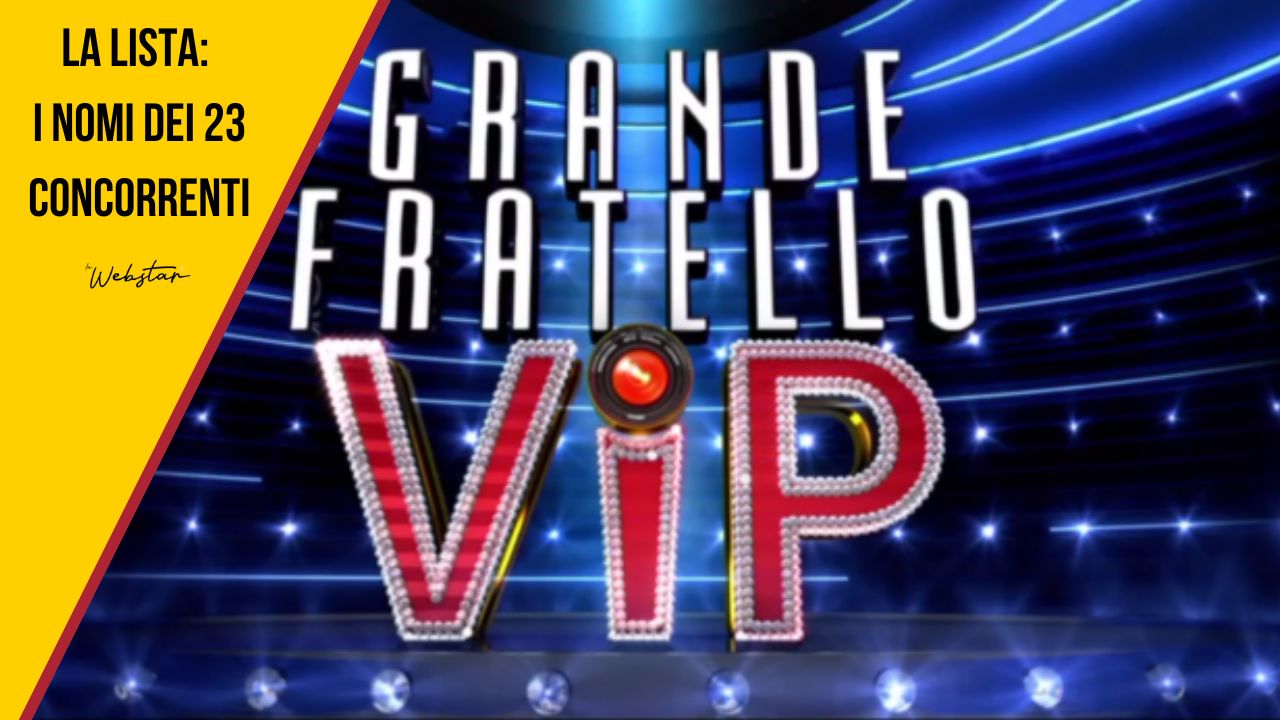 gf vip concorrenti lista