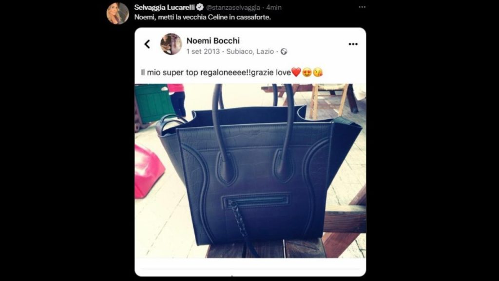 Selvaggia Lucarelli borsa Noemi Bocchi