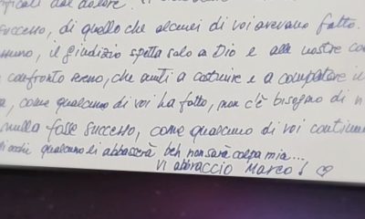 Marco Bellavia GF vip lettera