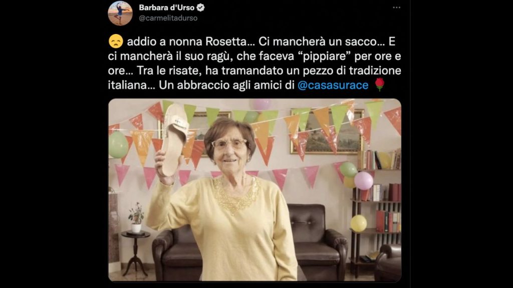 nonna rosetta barbara d'urso