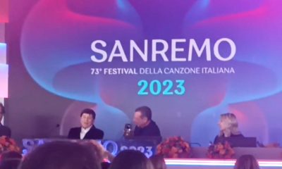 Sanremo conferenza stampa Fiorello imitazione intervento