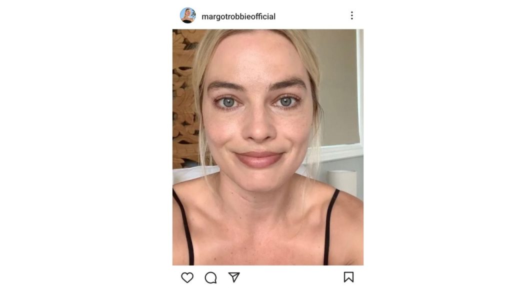 margot robbie senza trucco