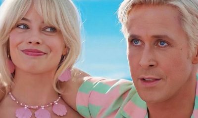 Ryan Gosling e Margot Robbie in una scena del film Barbie