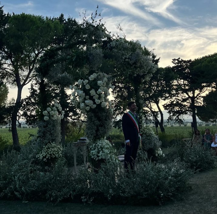 alberto matano al matrimonio di roberta morise