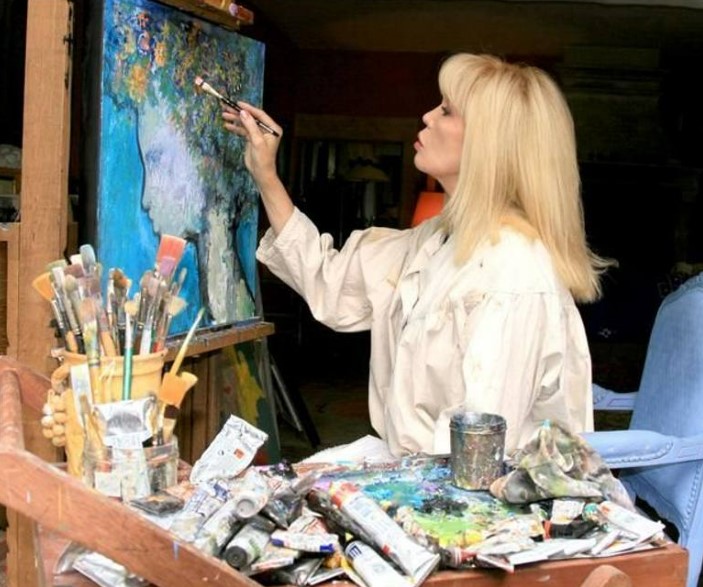 amanda lear e la pittura